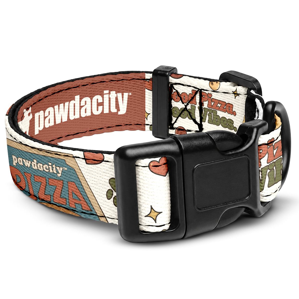 Good Pizza. Good Vibes. Dog Collar