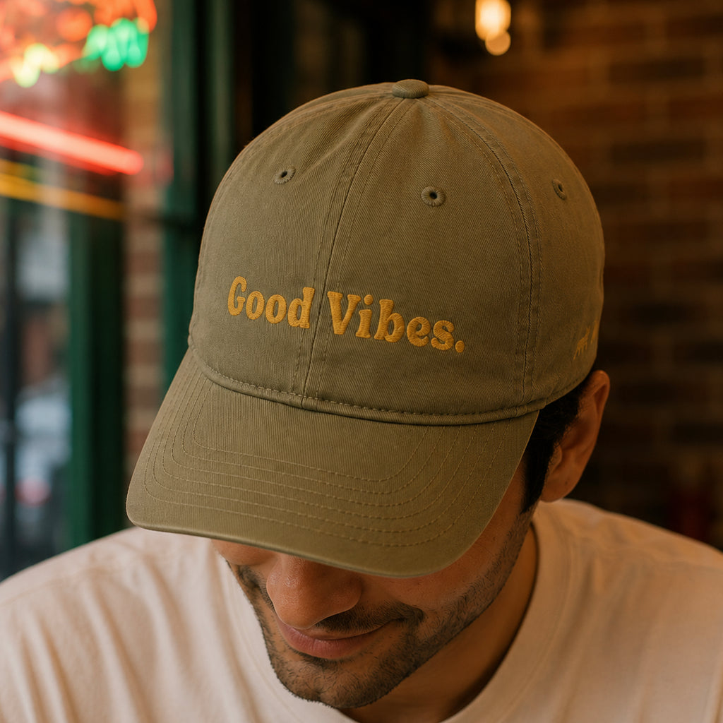 Good Pizza. Good Vibes. Dad Cap
