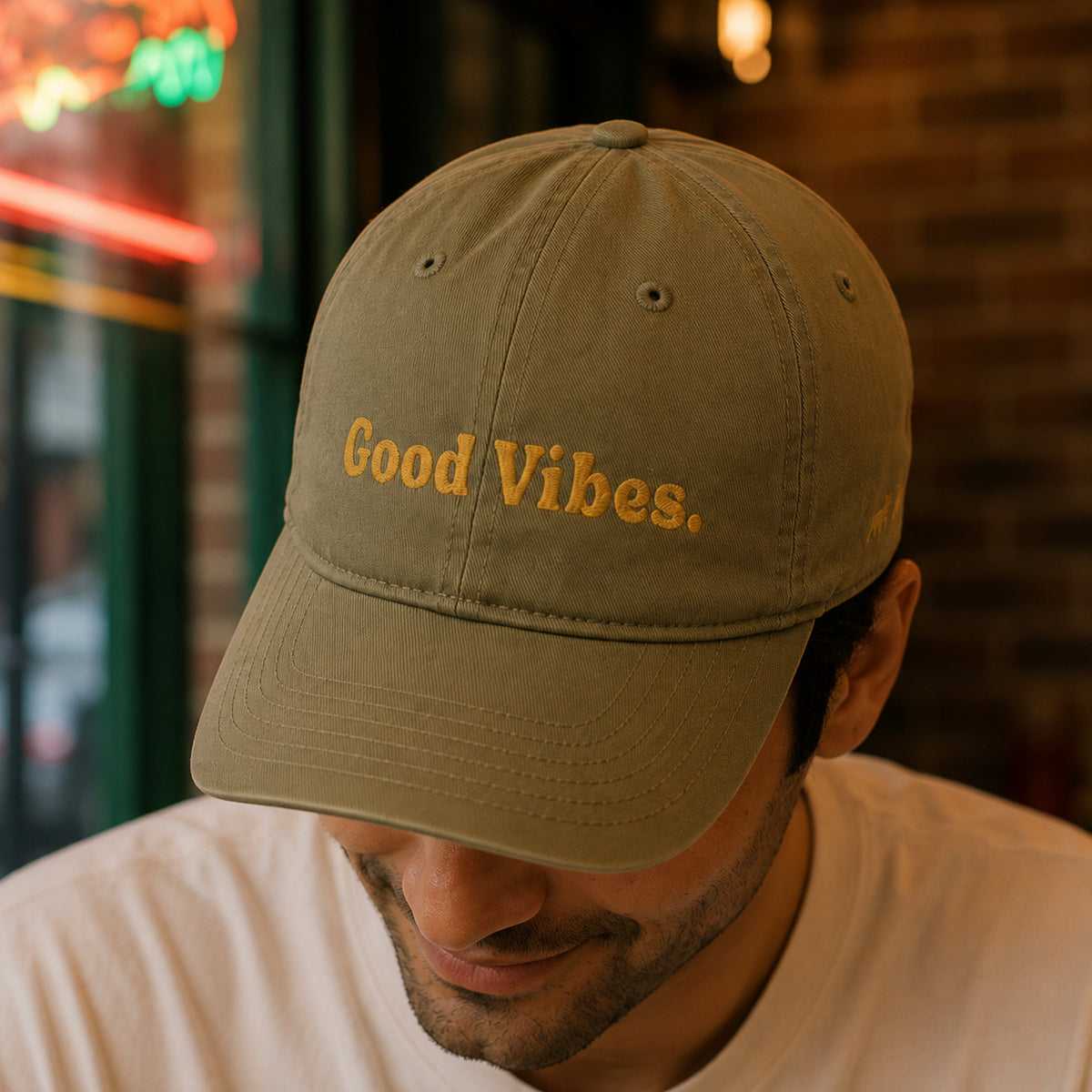 Good Pizza. Good Vibes. Dad Cap