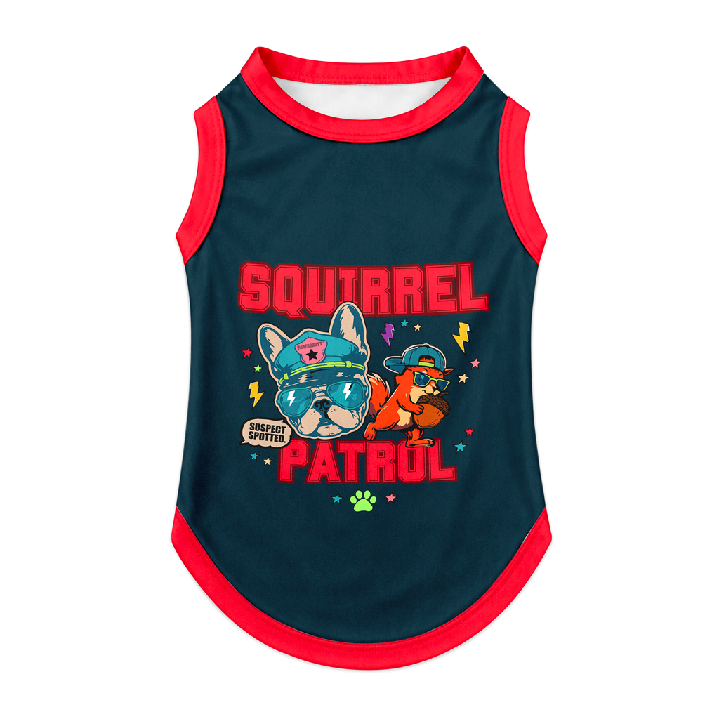 Neighborhood Watch Squirrel Patrol Dog Tank