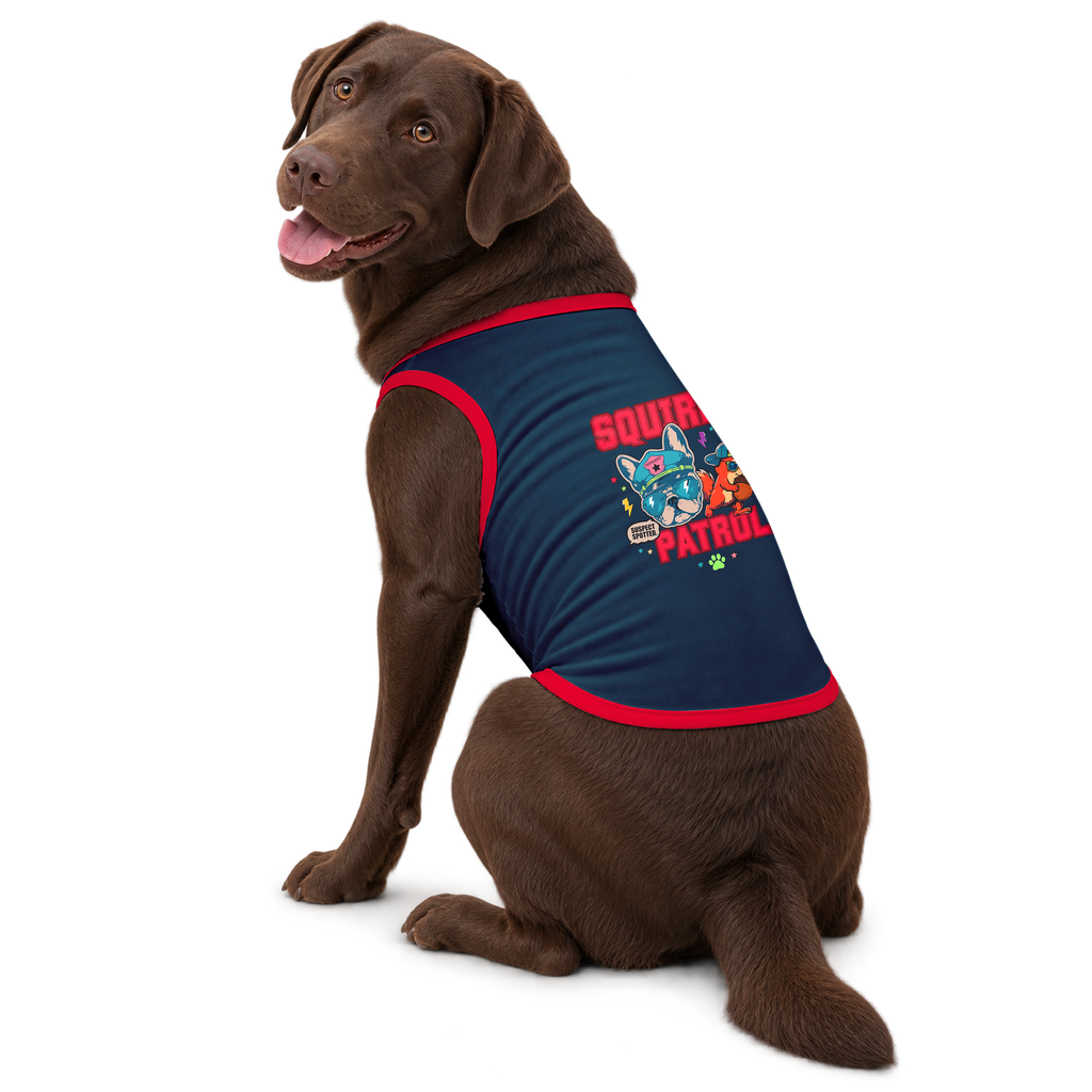 Neighborhood Watch Squirrel Patrol | Plus Size Dog Tank