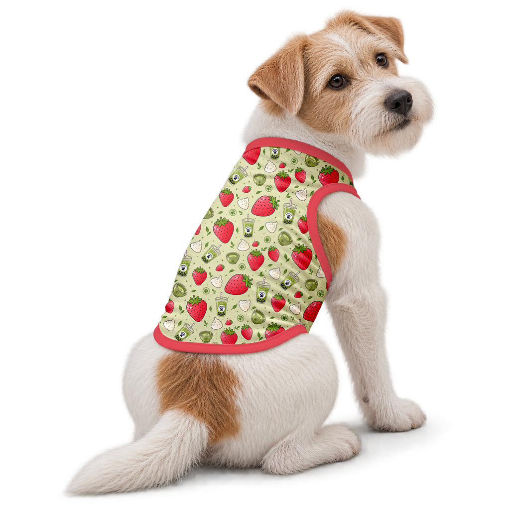 Strawberry Matcha Dog Tank Top