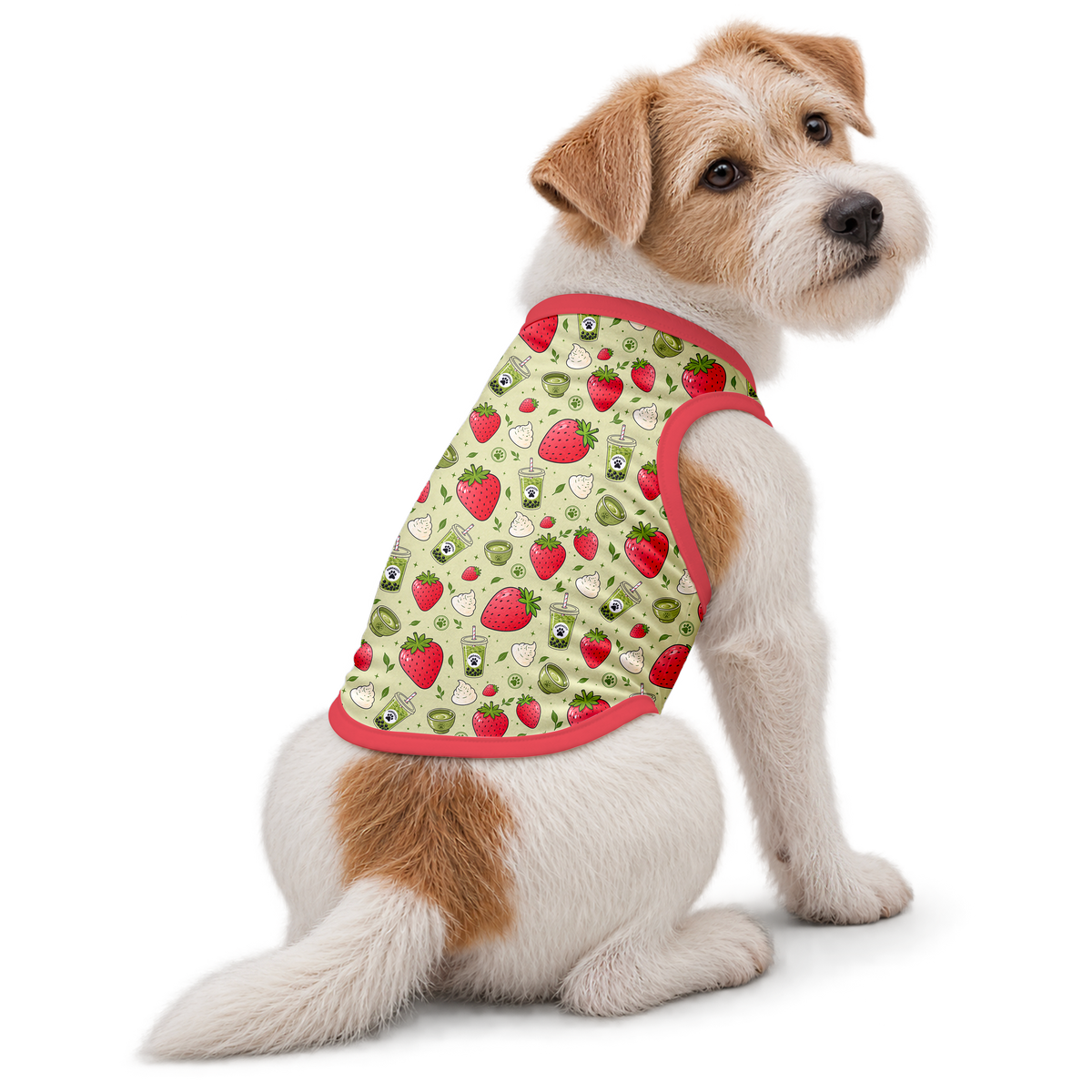 Strawberry Matcha Dog Tank Top