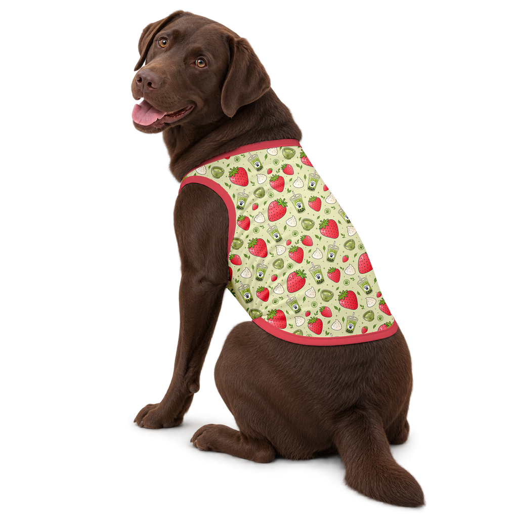 Strawberry Matcha Dog Tank | Plus Size