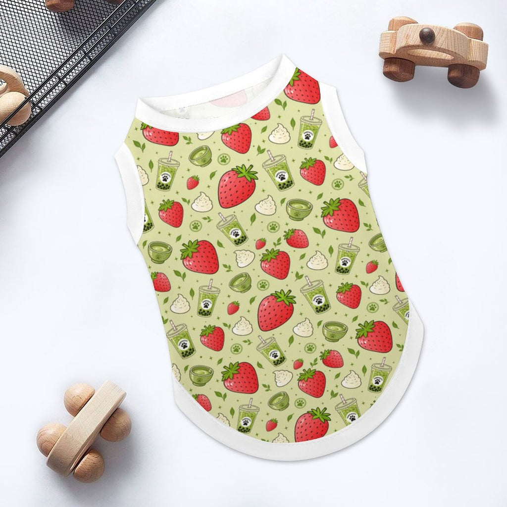 Plus Size Ice Silk Pet Tank Top(All-Over Printing)