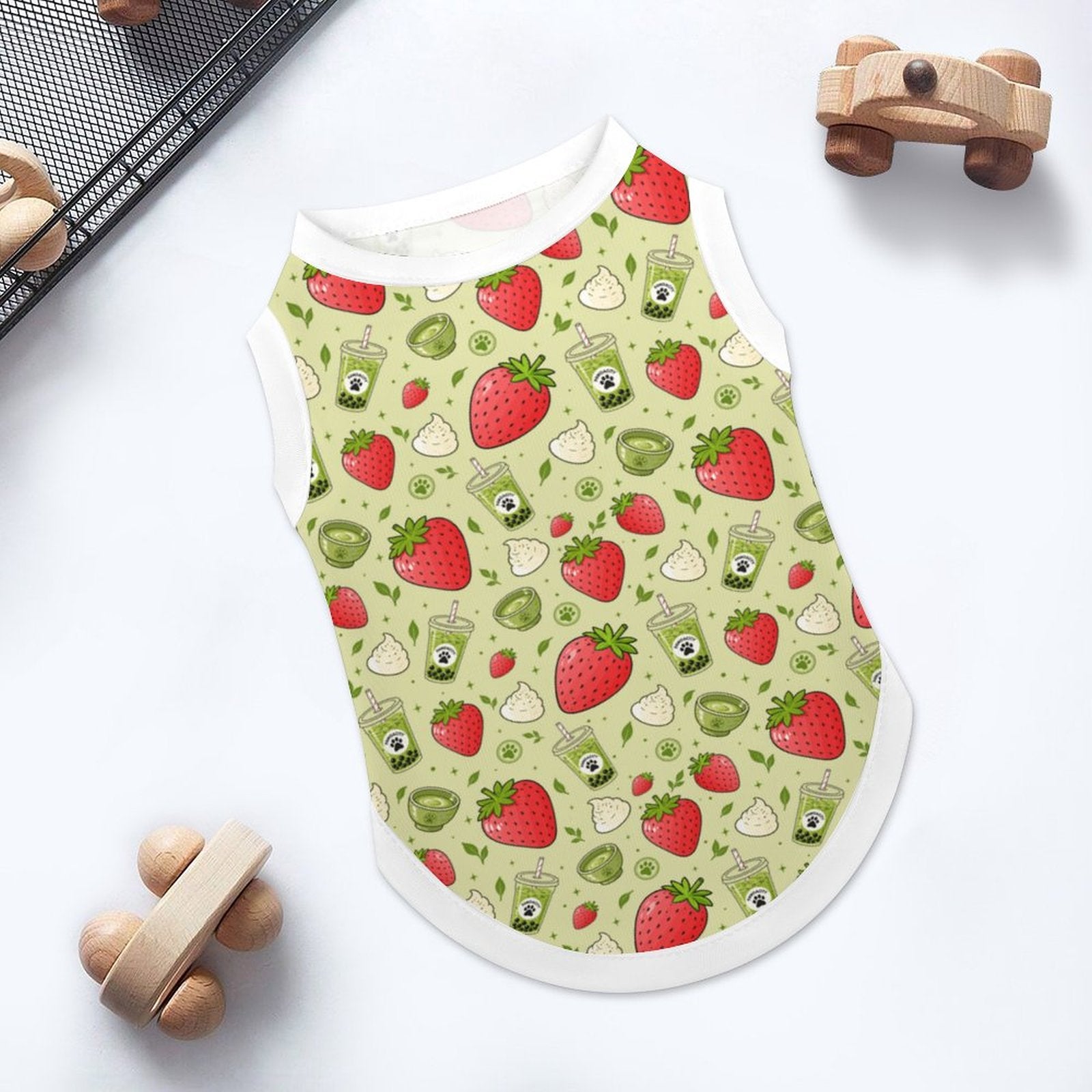 Plus Size Ice Silk Pet Tank Top(All-Over Printing)