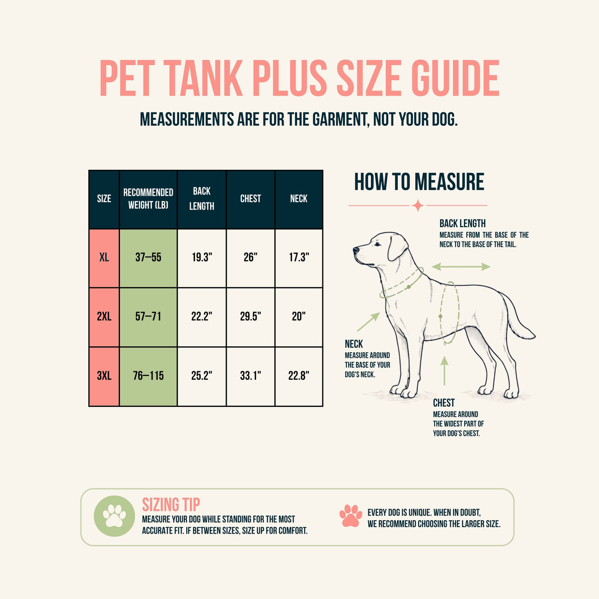 Essentials Dog Tank | Plus Size - Pawdacity™
