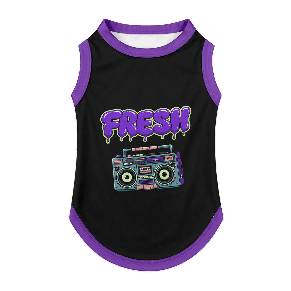 Boombox Dog Tank | Plus Size - Pawdacity™