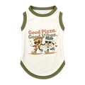 Good Pizza. Good Vibes. | Plus Size Dog Tank - Pawdacity™